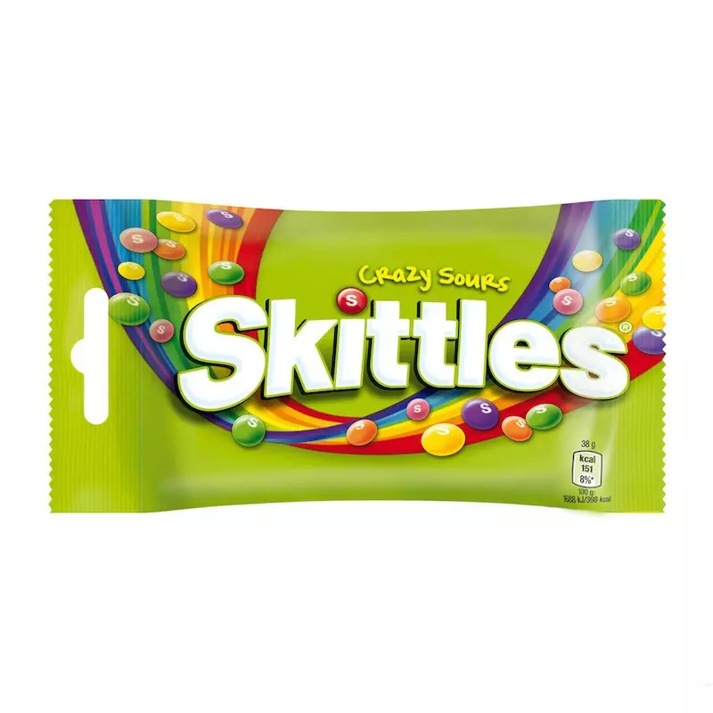 SKITTLES SOUR 38G  