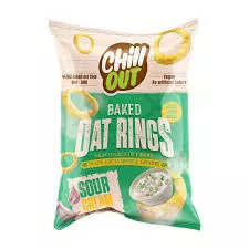 CHILL OUT BAKED OAT RINGS SOUR CREAM 50_60 G