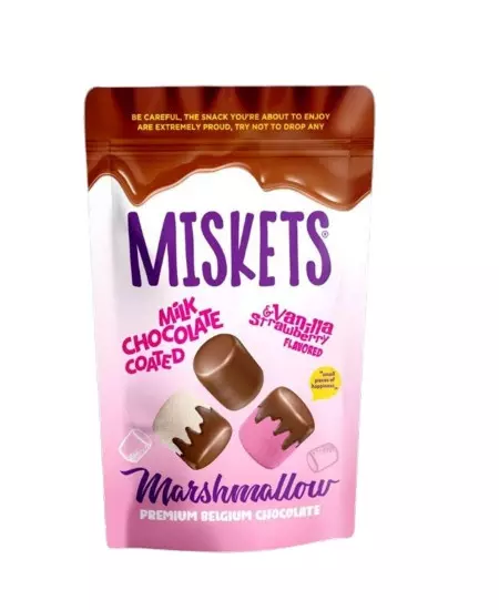 MISKETS MARSHMALLOW CHOCOLATE COATED 80G  