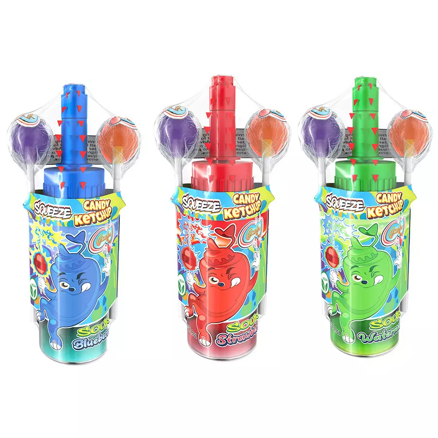 COCO CANDY KETSHUP WITH LOLLIPOPS 83G 