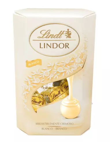 LINDT LINDOR WHITE BLANCO 200G 
