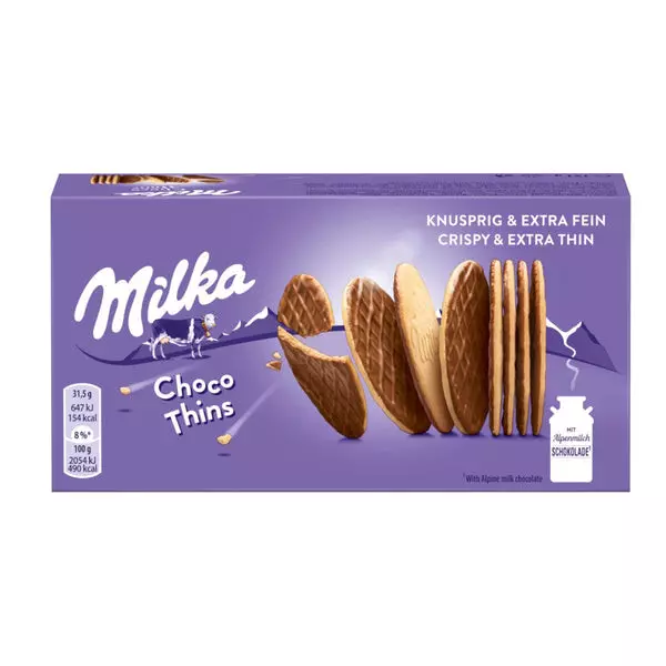 MILKA CHOCO THINS 126G 