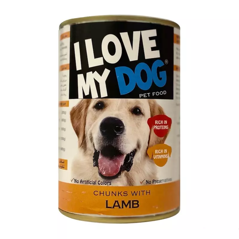I LOVE MY DOG CHUNKS WITH LAMB 415 G