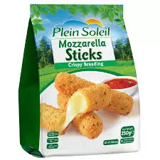 PLEIN SOLEIL MOZRELLA STICKS 250G