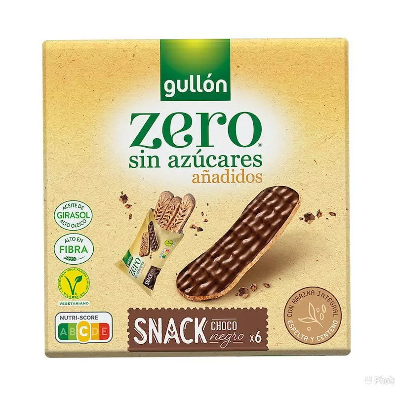 GULLON BISCUIT ZERO SNACK DARK CHOCOLATE 150G
