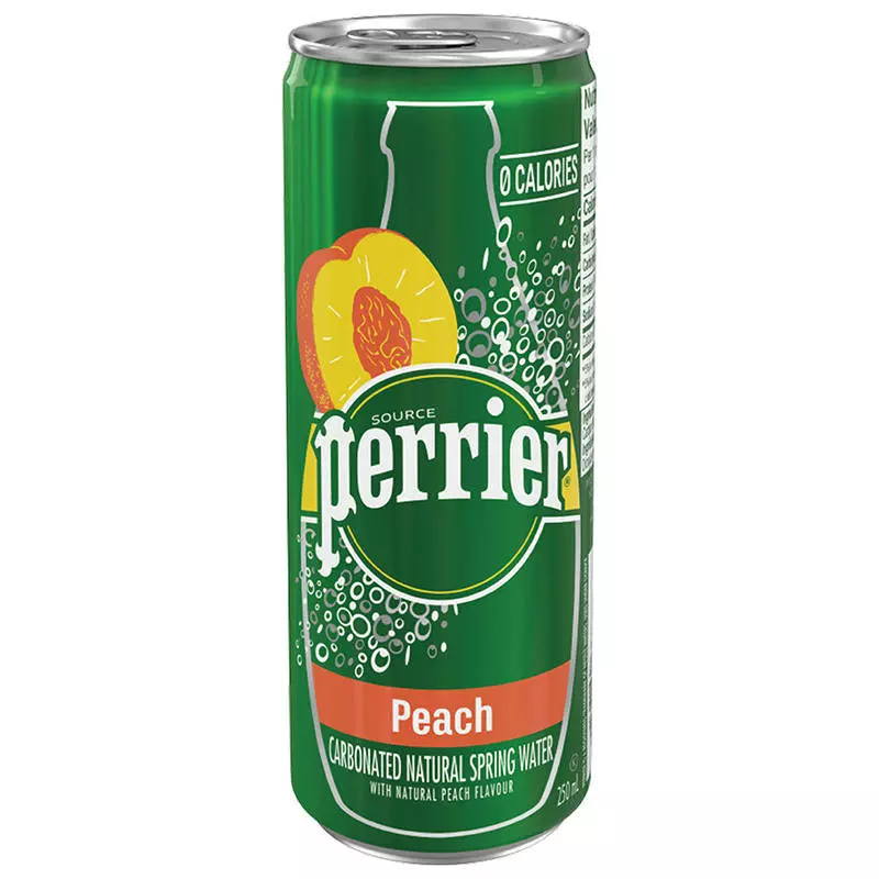 PERRIER PEACH FLAVOR 250ML