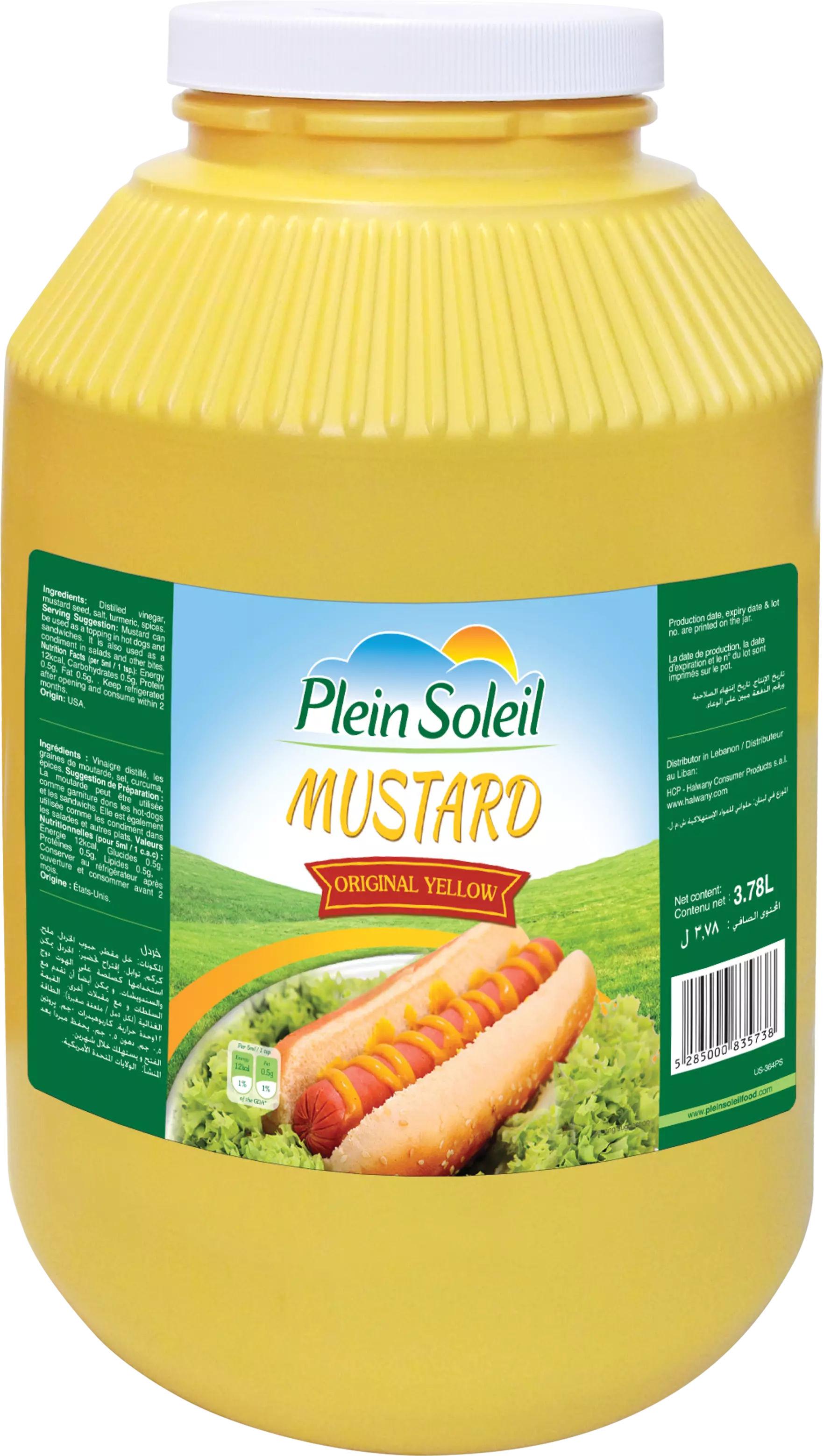 PLEIN SOLEIL MUSTARD GALLON 3.785L