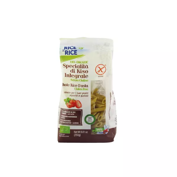 RICE&RICE WHOLE RICE PENNE 250 G 