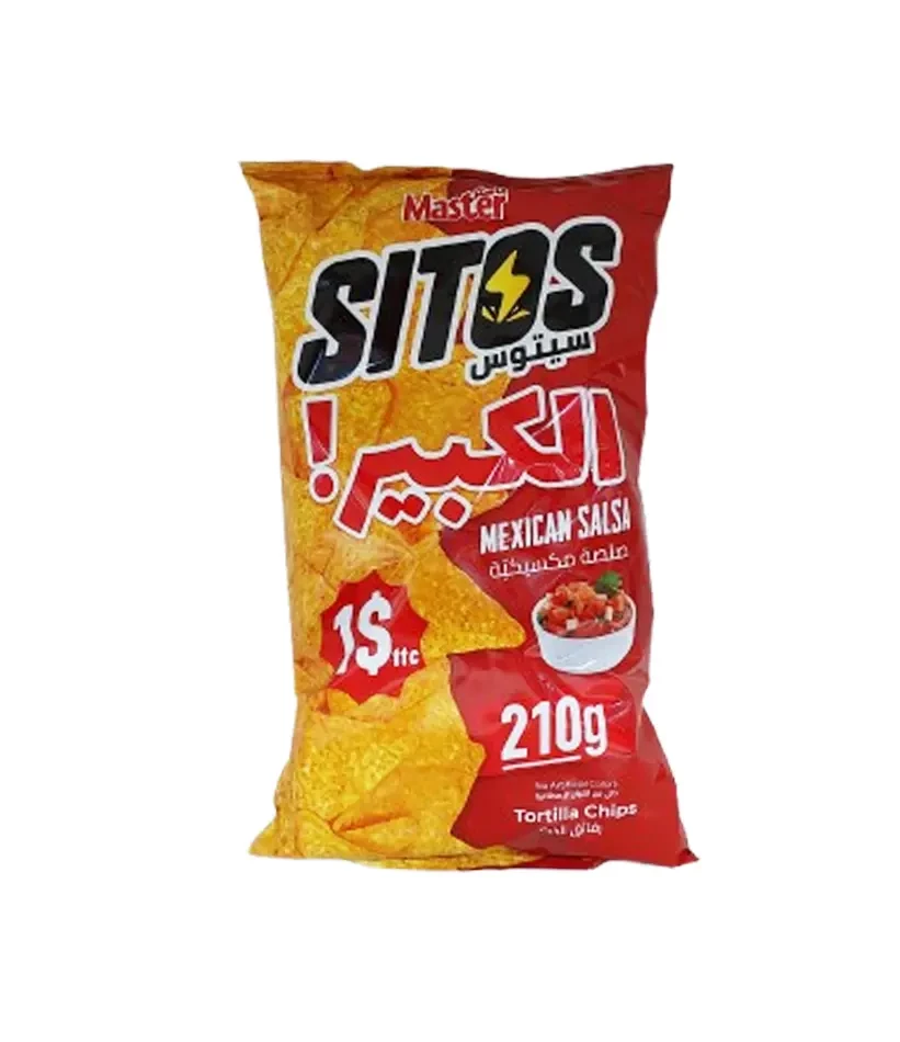 MASTER SITOS MEXICAN SALSA CHIPS 210 G