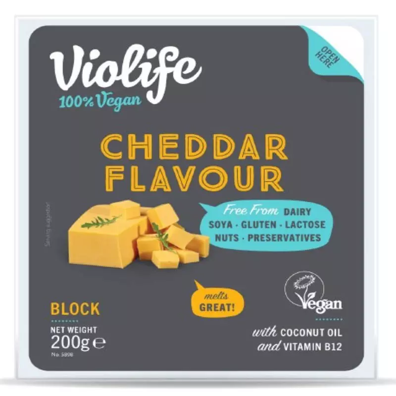 VIOLIFE CHEDDAR BLOCK 200 G