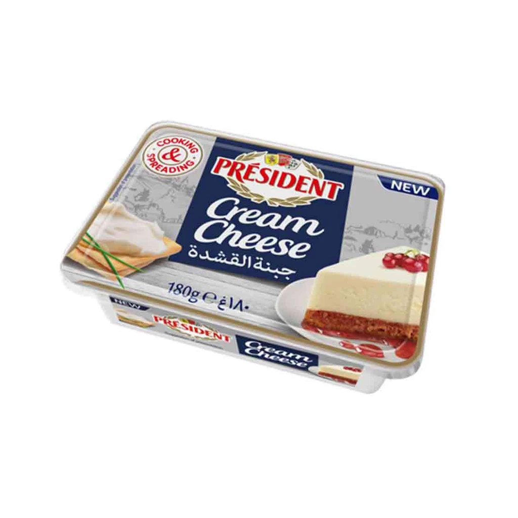 PRESIDENT CREAM CHEESE 180G  