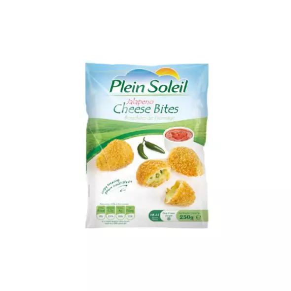 PLEIN SOLEIL JALAPENO CHEESE BITES 250G