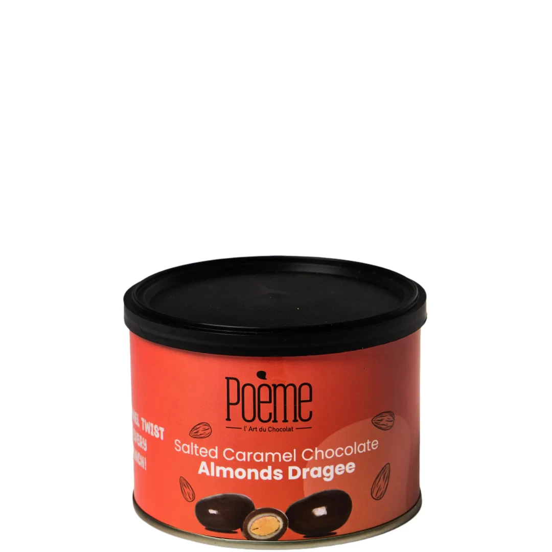POEME SALTED CARAMEL CHOCO ALMONDS DRAGEE 130G