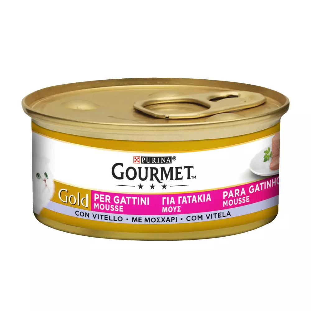 GOURMET GOLD KITTEN MSE VEAL 85 G