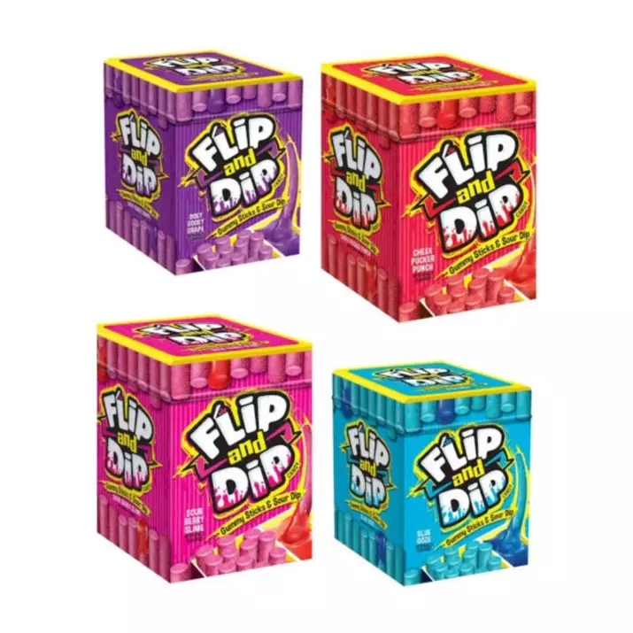 FLIP & DIP GUMMIES CANDY 96G