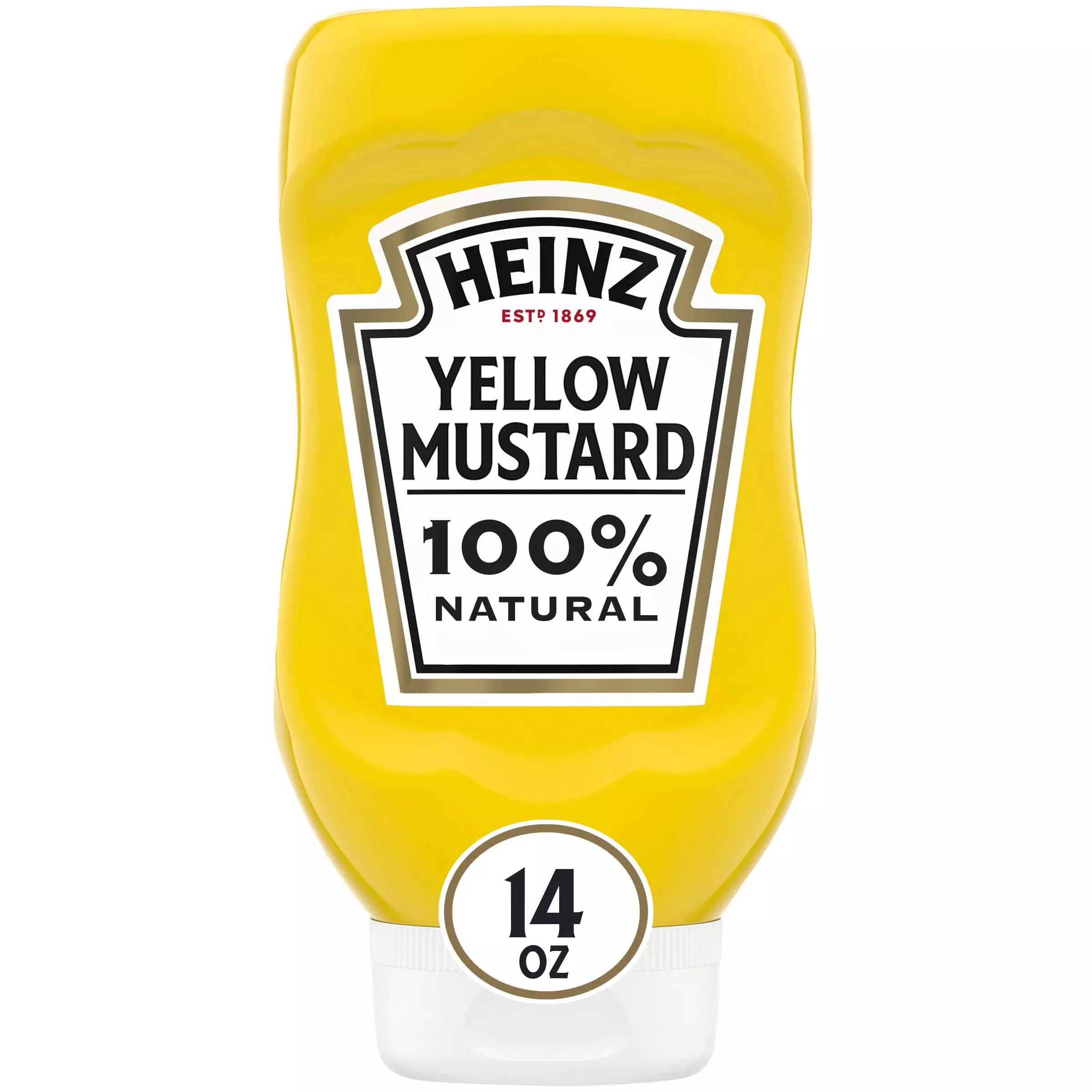HEINZ YELLOW MUSTARD 14OZ