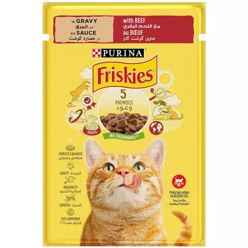 FRISKIES CAT BEEF 85G  