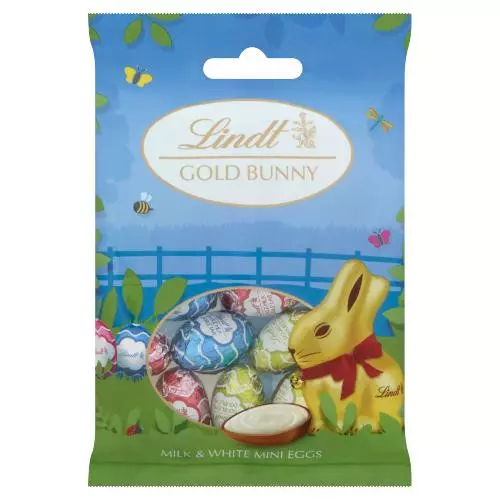 LINDT GOLD BUNNY MINI EGGS 80G 