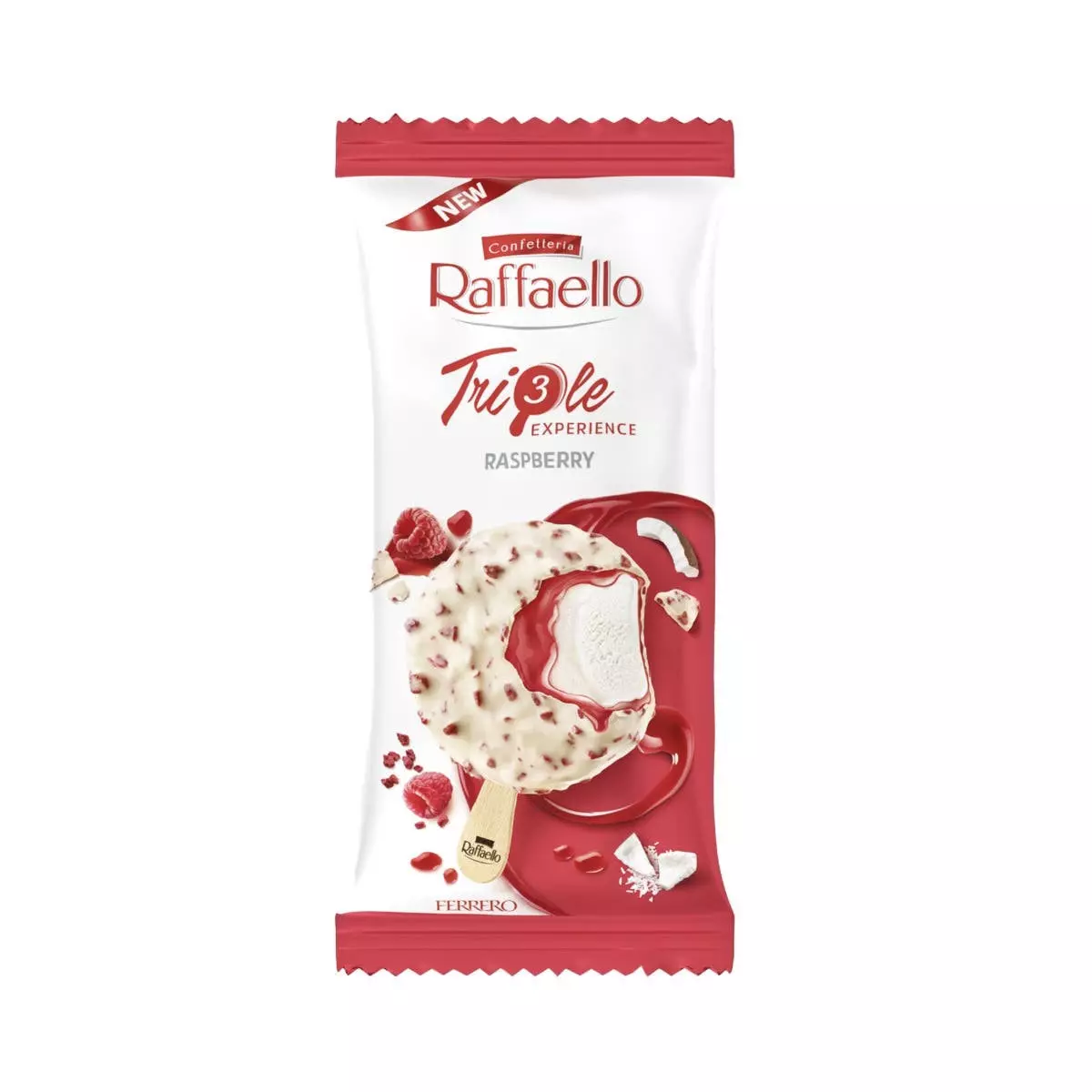 RAFFAELLO ICE CREAM STICK TRIPLE RASPBERRY 60 ML