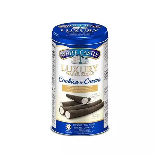 WHITE CASTLE LUXURY WAFFER ROLL COOKIES 100G 
