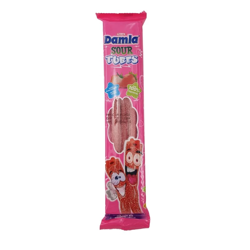 DAMLA SOUR TUBES STRAWBERRY 30G  