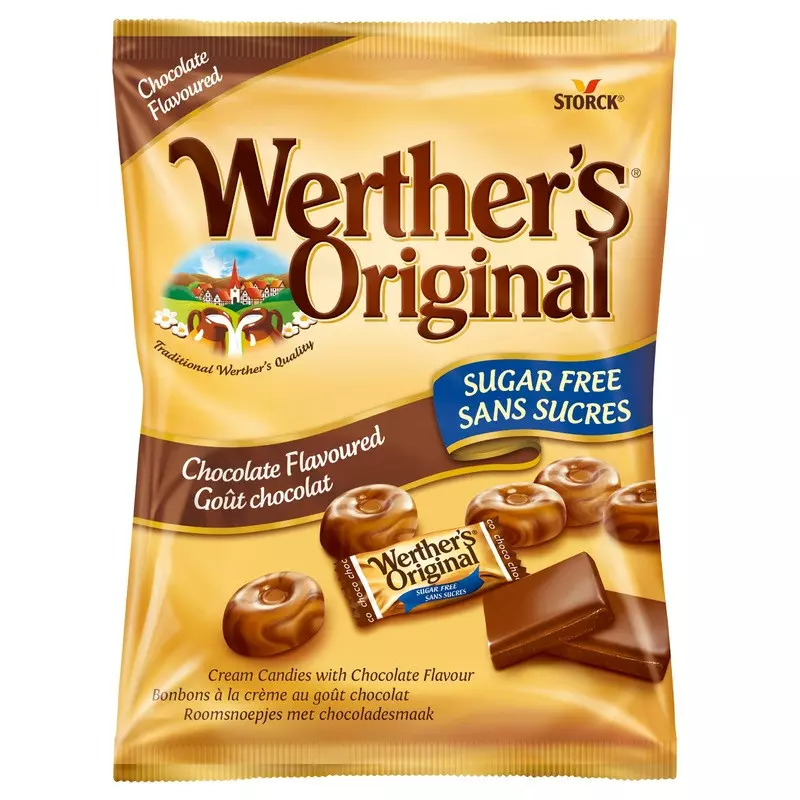 WERTHERS ORIGINAL CHOCO CARAMEL SUGAR FREE 60G 