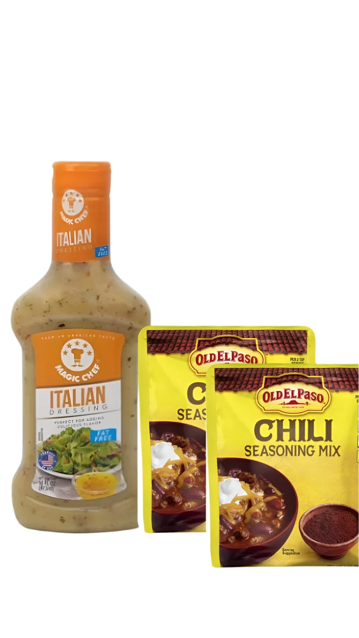MAGIC CHEF ITALIAN DRESSING+OLD EL PASO SEASONING