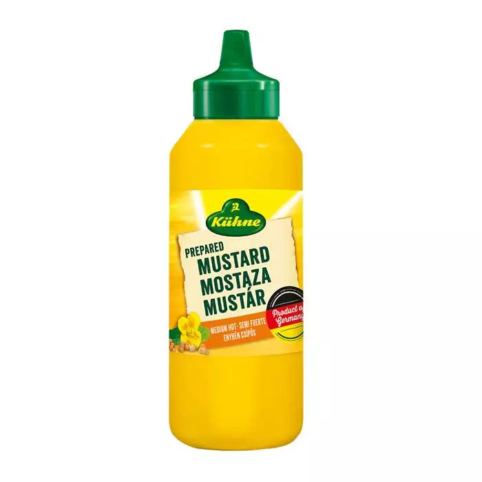 KUHNE MUSTARD MEDIUM HOT 255G