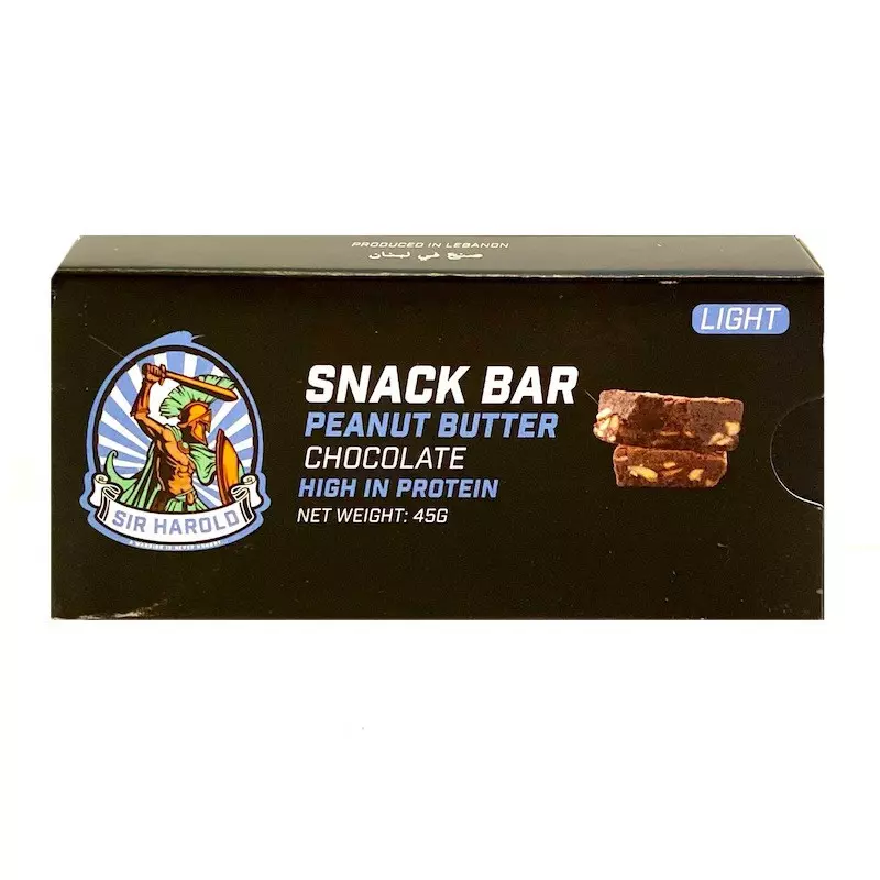 SIR HAROLD SNACK BAR PEANUT BUTTER CHOCO 45G