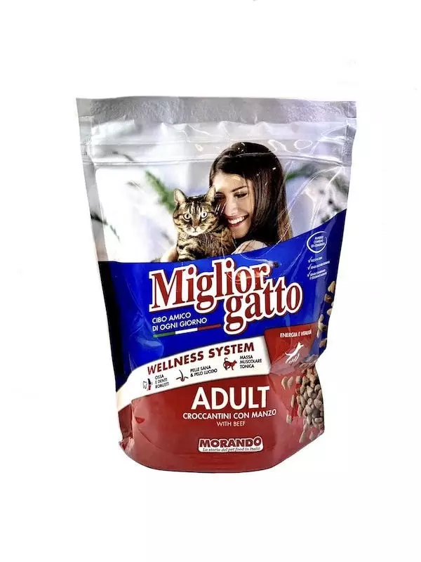 MIGLIORGATTO ADULT CROCCANTINI MANZO BEEF 400G  