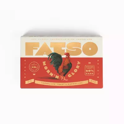 FATSO MORN'N GLORY 60% DARK CHOCO BAR 150 G