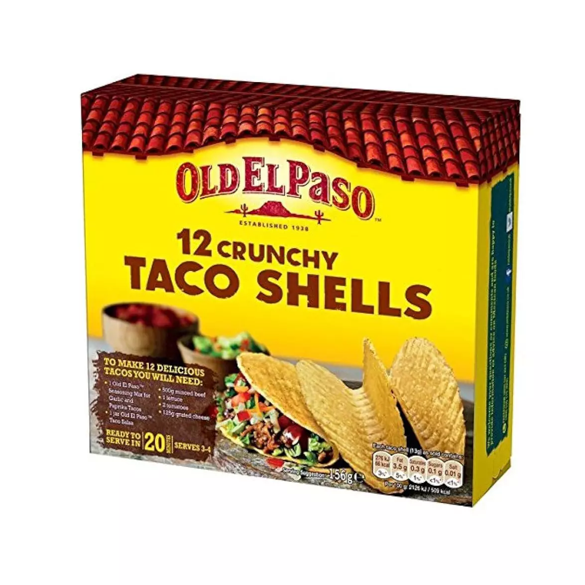 OLD EL PASO TACO SHELLS 156G