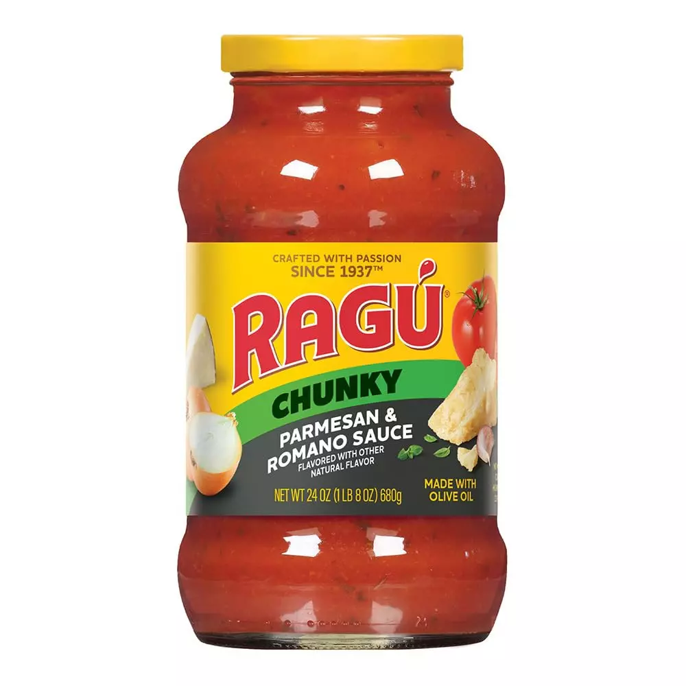 RAGU CHUNKY PARMESAN & ROMANO SAUCE 680G 