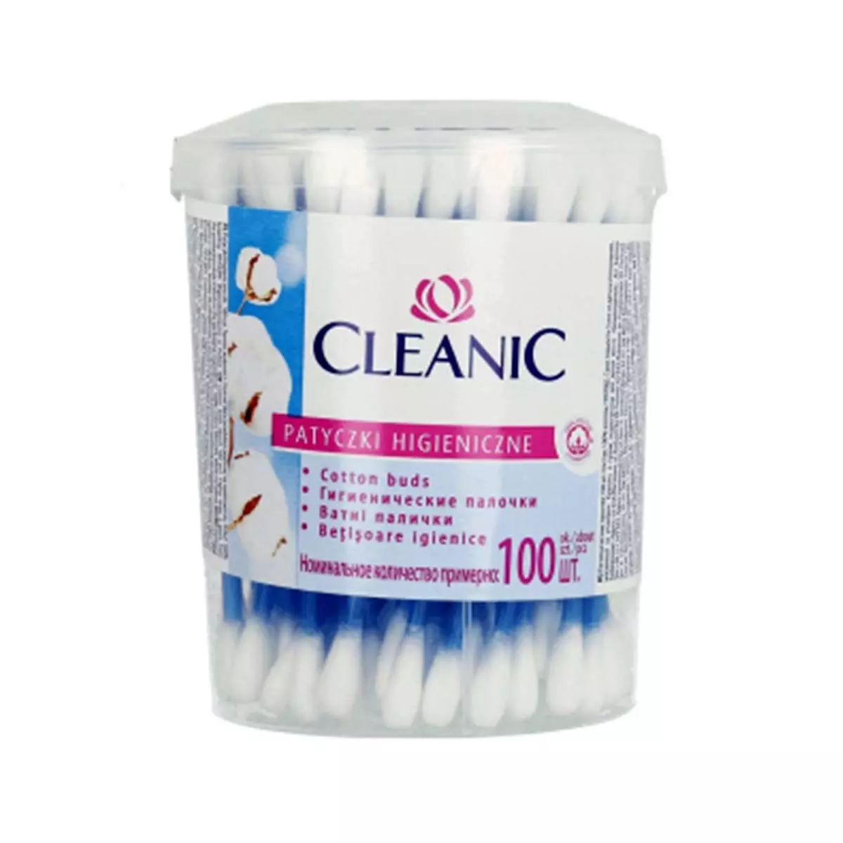 CLEANIC COTTON BUDS*100 ROUND  