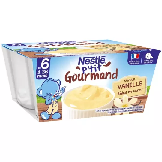 NESTLE PRTIT GOURMET VANILLE *4 100 G