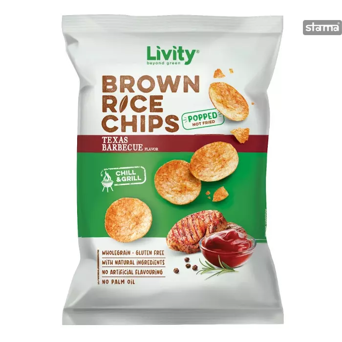 LIVITY RICE CHIPS BBQ 60G*12 