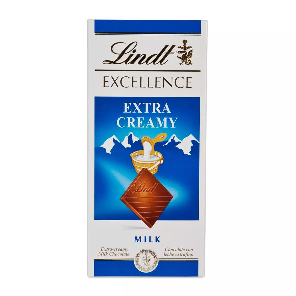 LINDT EXCELLENCE CHOCOLATE EXTRA CREAMY 100G  