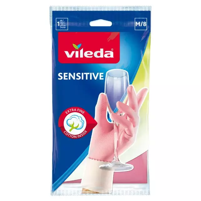 VILEDA SENSITIVE KITCHEN CLOVES MEDIUM 