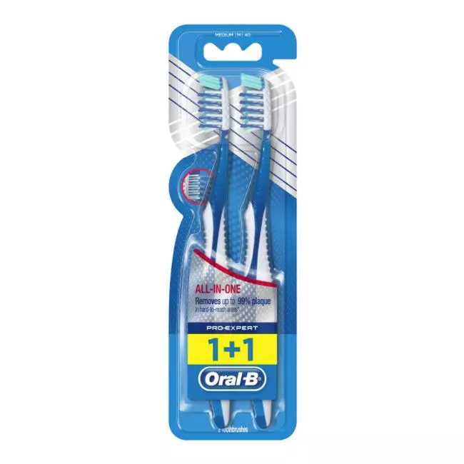 ORAL B TB PRO EXOERT MEDIUM 1+1