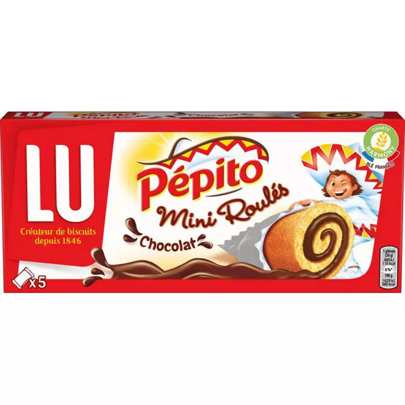 LU MINI ROULES CHOCOLAT 150G 