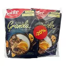 SANTE GOLD GRANOLA CHCO&ORANGE 300G*2-20%