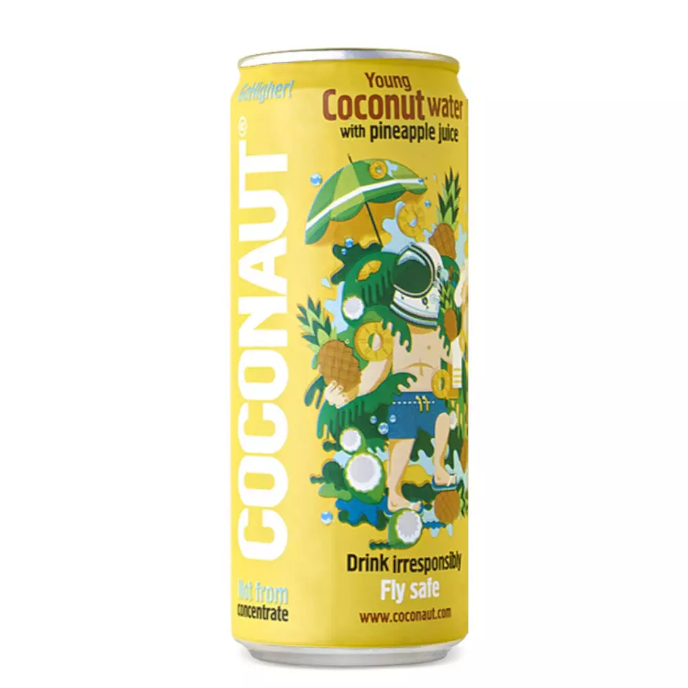 YOUNG COCONUT WATER WITH PINEAPPLE 320ML