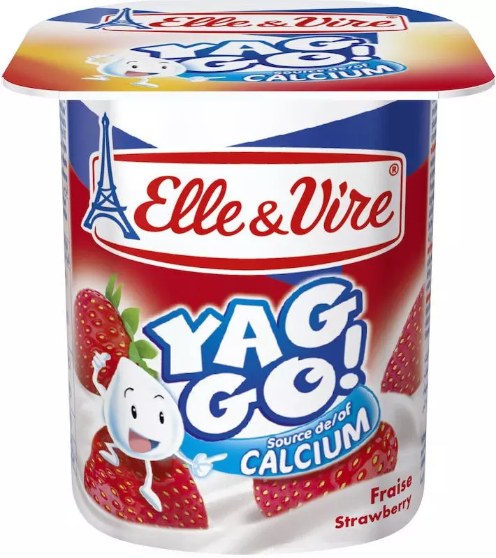 ELLE & VIRE YAG GO FRAISE 125G