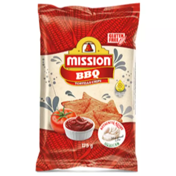 MISSION TORTILLA CHIPS BBQ 175G