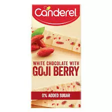 CANDEREL WHITE CHOCO WITH GOJI BERRY 75 G