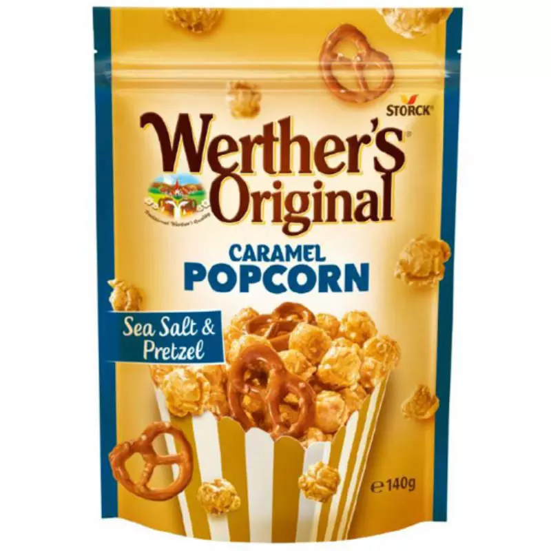 WERTHERS POPCORN BREZEL 140G  