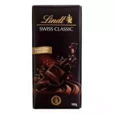 LINDT SWISS DARK CHOCOLATE 100G 