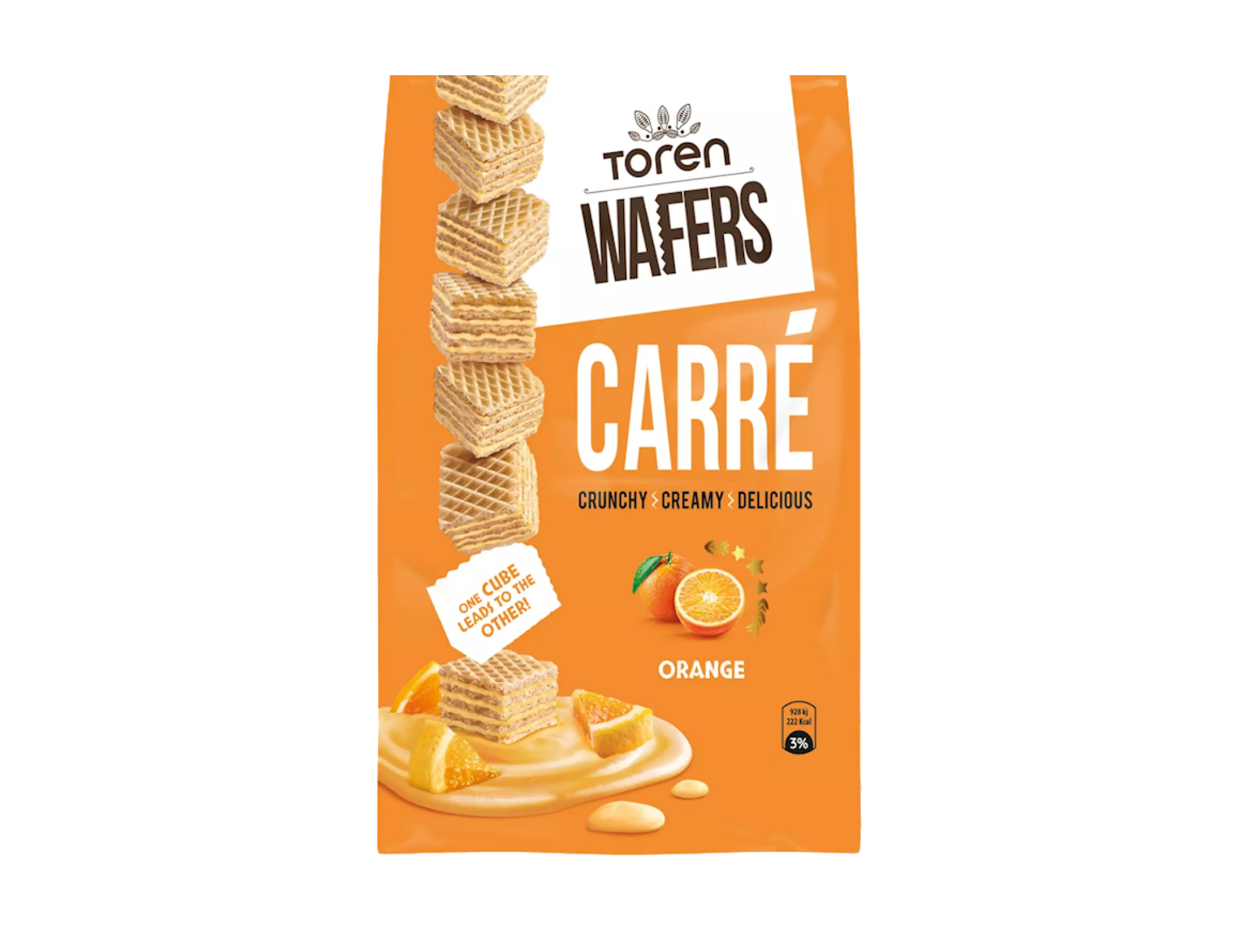 TOREN WAFERS CARRE ORANGE 125 G