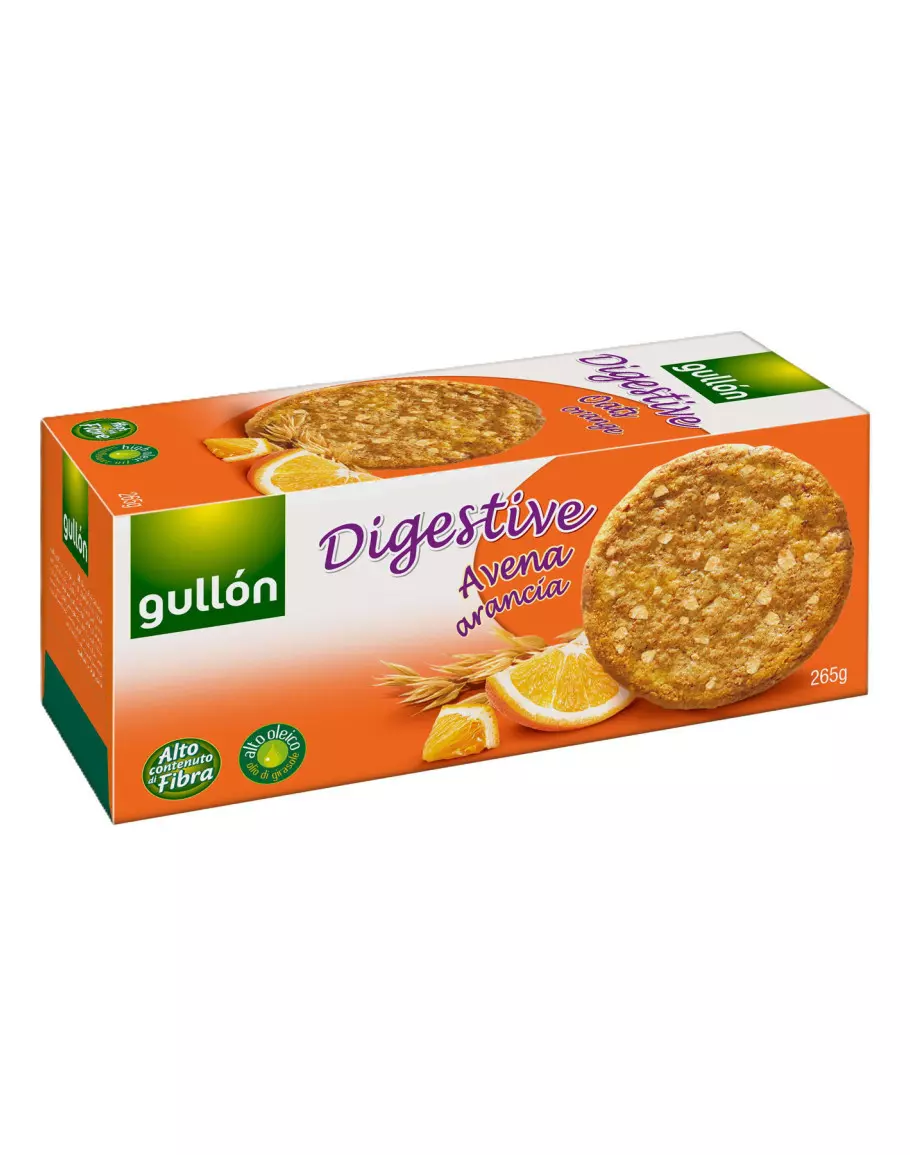 GULLON DIGESTIVE OAT ORANGE 265G