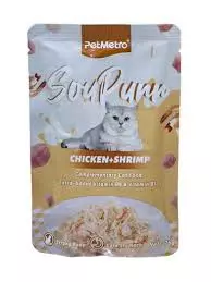 PETMETRO CHICKEN & SHRIMP 75G